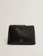 MANII Bow Detail Leather Wash Bag