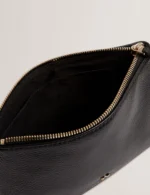 MANII Bow Detail Leather Wash Bag