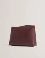 MANII Bow Detail Leather Wash Bag