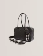 LAUNIA Webbing Detail Non Leather Shoulder Bag