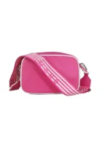 Crossbody Camera Bag with striped logo strap