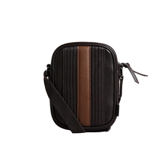 YICHENKUO Sling Bag Fashion Saddle Bag Leather Crossbody Backpack Daypack for Men & Women 